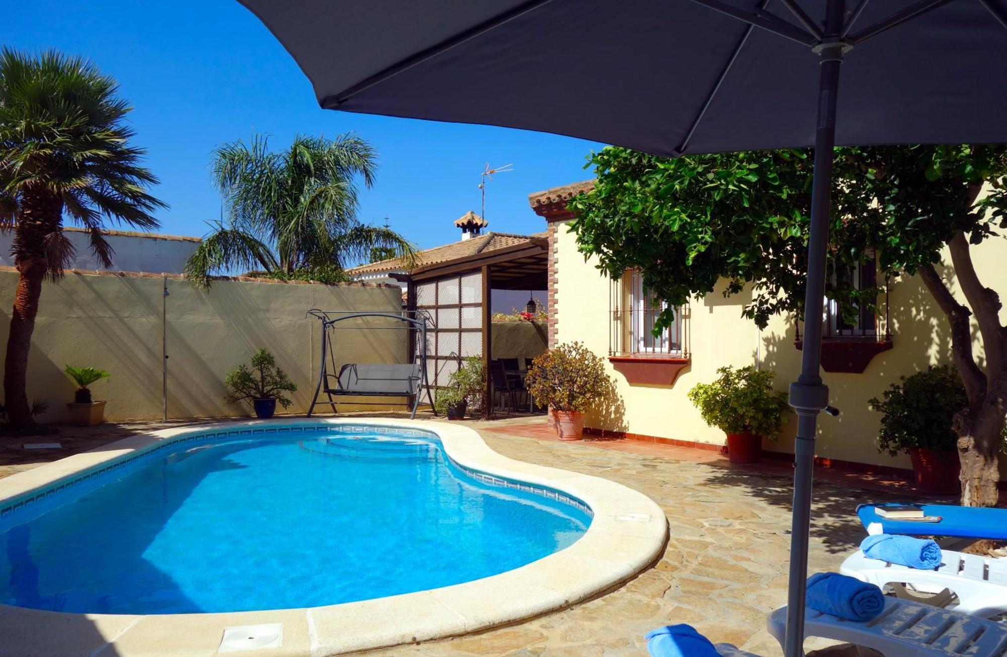 Casa Limon - Ferienhaus - Pool - Klimaanlage - W-Lan Чиклана-де-ла-Фронтера Экстерьер фото